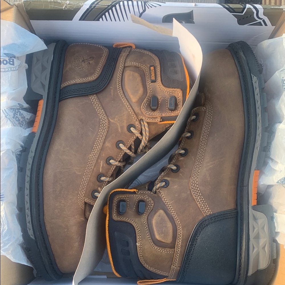 Georgia Boot Brown and Black Rugged Outdoor Boots